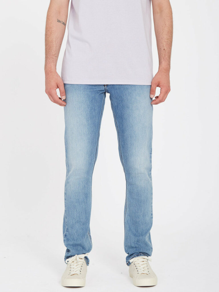 Volcom Vorta Slim Fit Jeans Hose (hellblau)