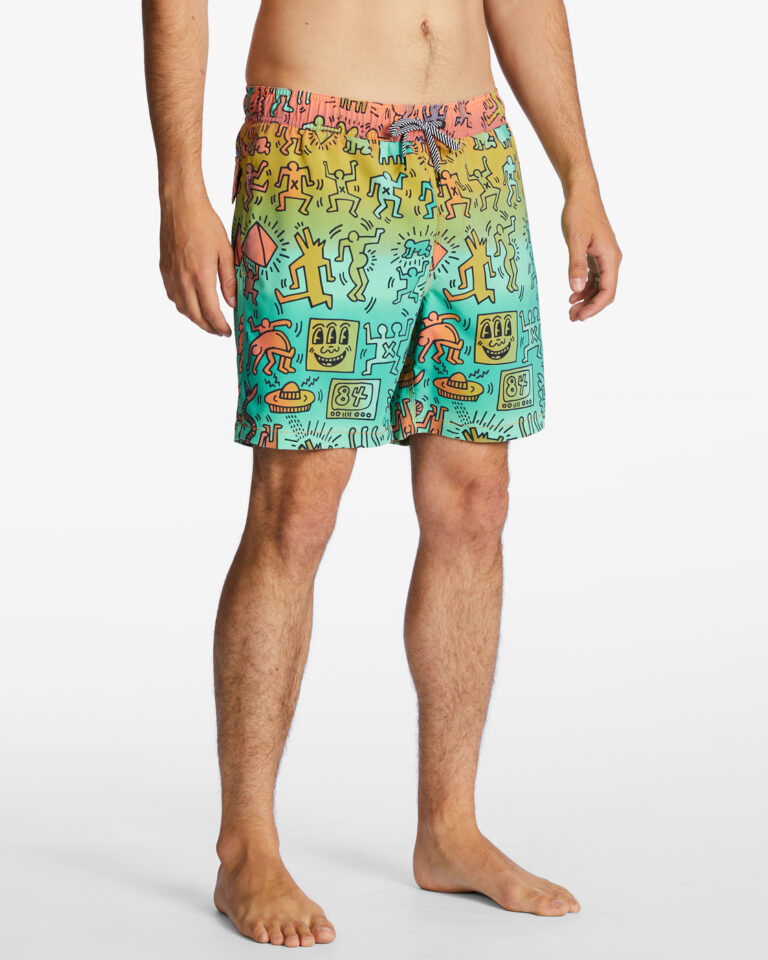 Billabong Bash Layback Bade Short (grün/lila)