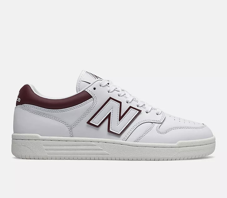 New Balance 480 LDB Sneaker 46 5 weiB dunkelrot meinsportline