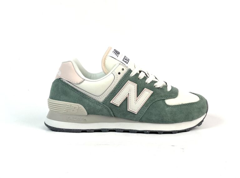 New Balance 574 AJ2 Damen Sneaker (grün/rosa)