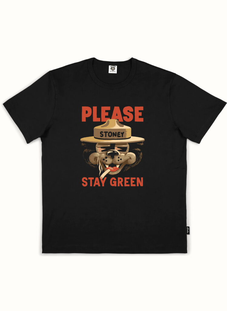 The Dudes Stay Green T-Shirt (schwarz)