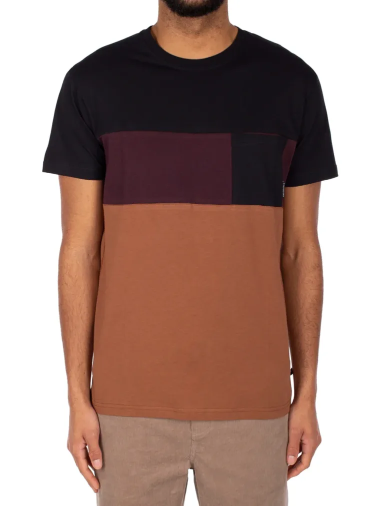 Iriedaily Court Pocket T-Shirt gr.S (schwarz/braun)