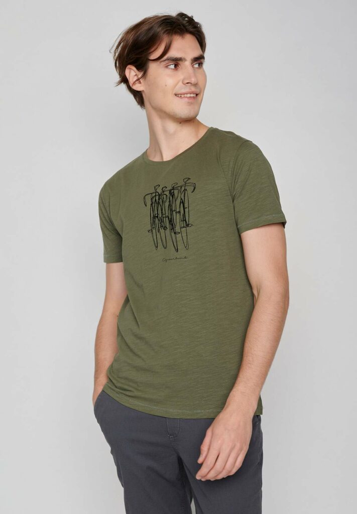 Greenbomb Bike Sketch T-Shirt (oliv)
