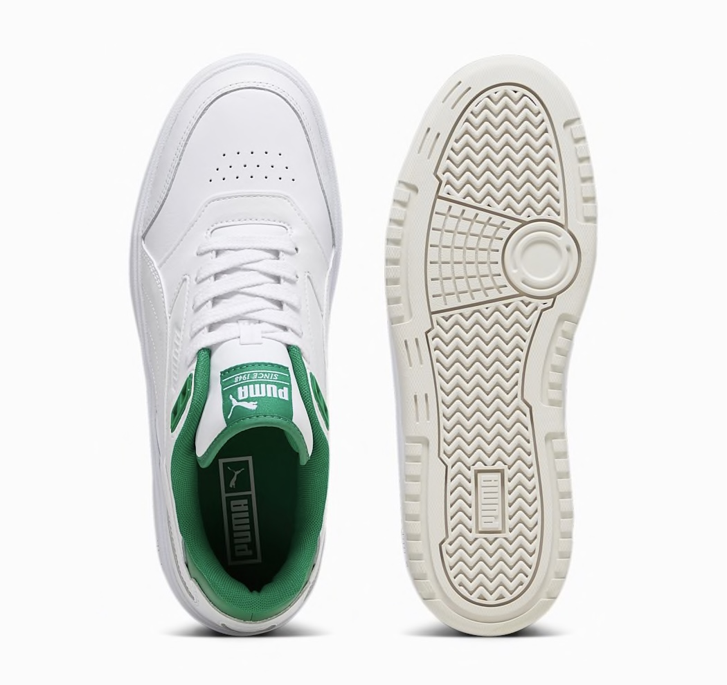 Puma Doublecourt Damen Sneaker wei gr n meinsportline