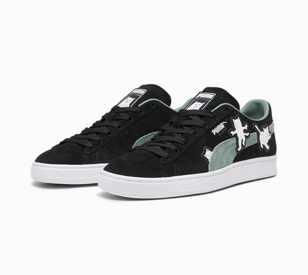 Schwarze lack sales sneaker puma