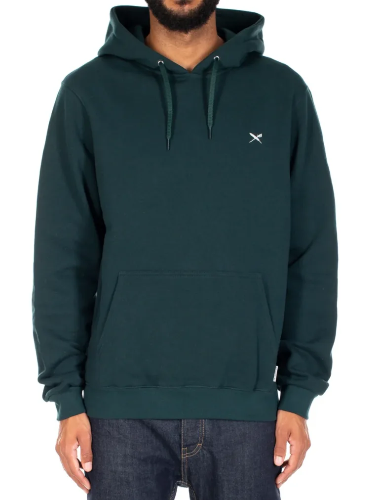 Iriedaily Mini Flag 2 Kapuzen Pullover (dunkelgrün)