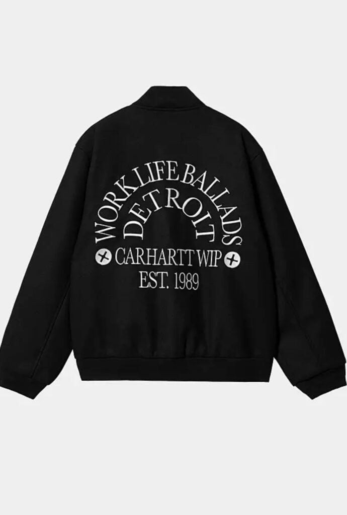 Carhartt Wip Work Varsity Bomber Wool Jacke (schwarz)