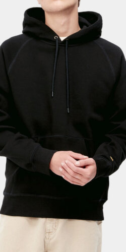 Carhartt WIP Chase Basic Kapuzen Sweatshirt (schwarz)