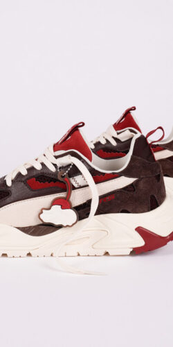 Puma x Black Forest RS Trck Schwarzwälder Kirsch Sneaker (braun/weiß)