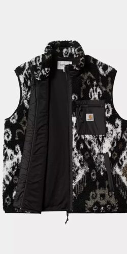 Carhartt Wip Prentis Fleece Weste (schwarz/weiß)