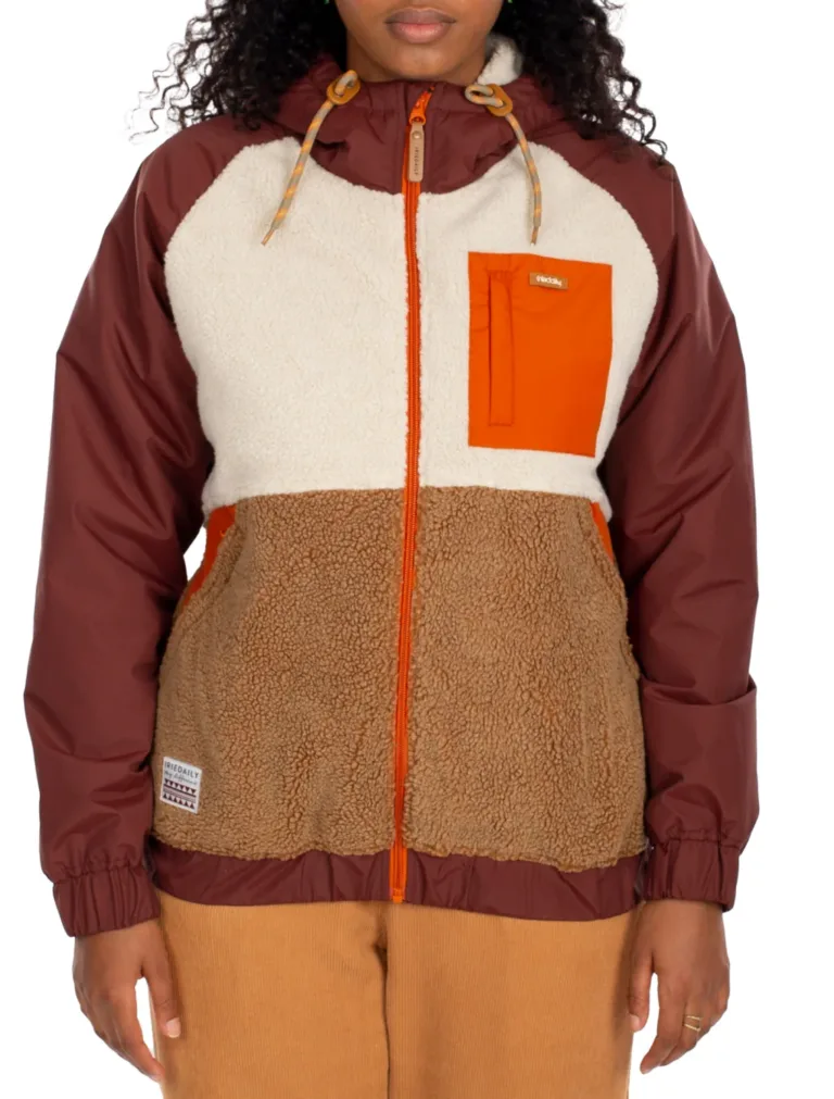 Iriedaily Arctikmix Damen Jacke (braun/weinrot)