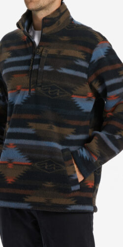 Billabong Boundary Flecee Zip Pullover (schwarz)