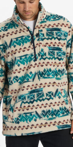 Billabong Boundary Flecee Zip Pullover (beige)