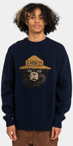 Element x Smokey Bear Strick Pullover (dunkelblau)