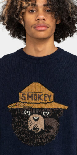 Element x Smokey Bear Strick Pullover (dunkelblau)
