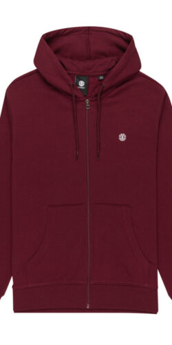 Element Cornell Classic Kapuzen Zip Pullover (dunkelrot)