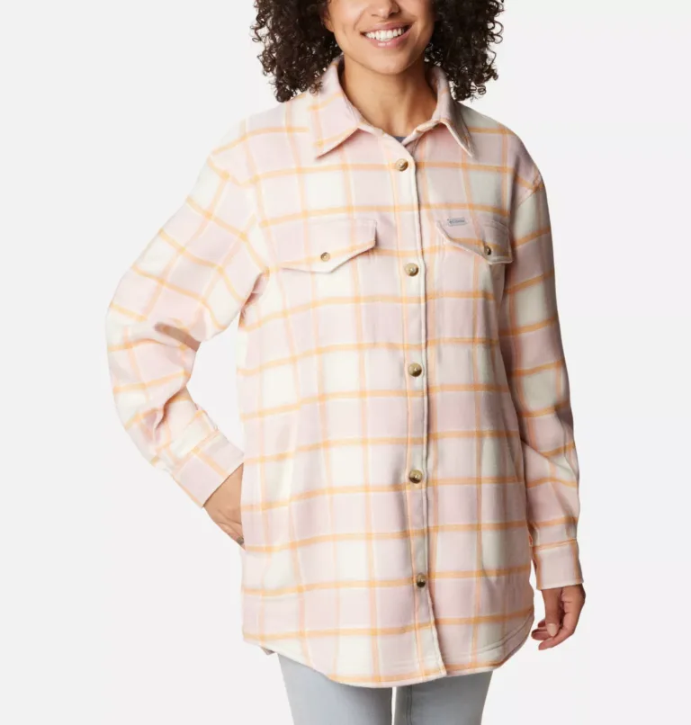 Columbia Calico Basin Shirt Fleece Damen Jacke (beige/rosa)