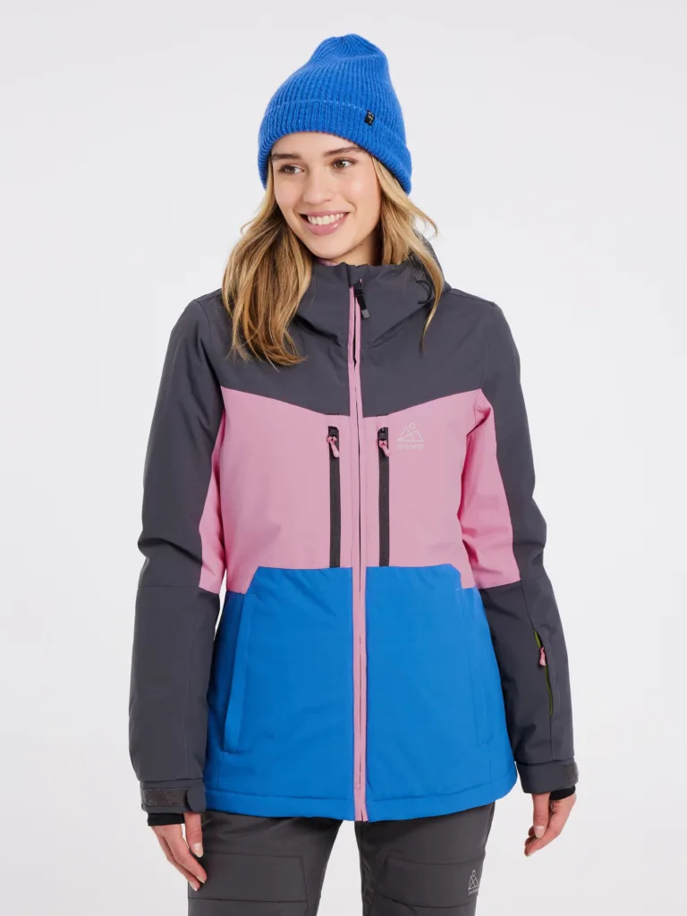 Protest Mugo Damen Ski Snowboard Jacke Horizon Blue (grau/rosa)