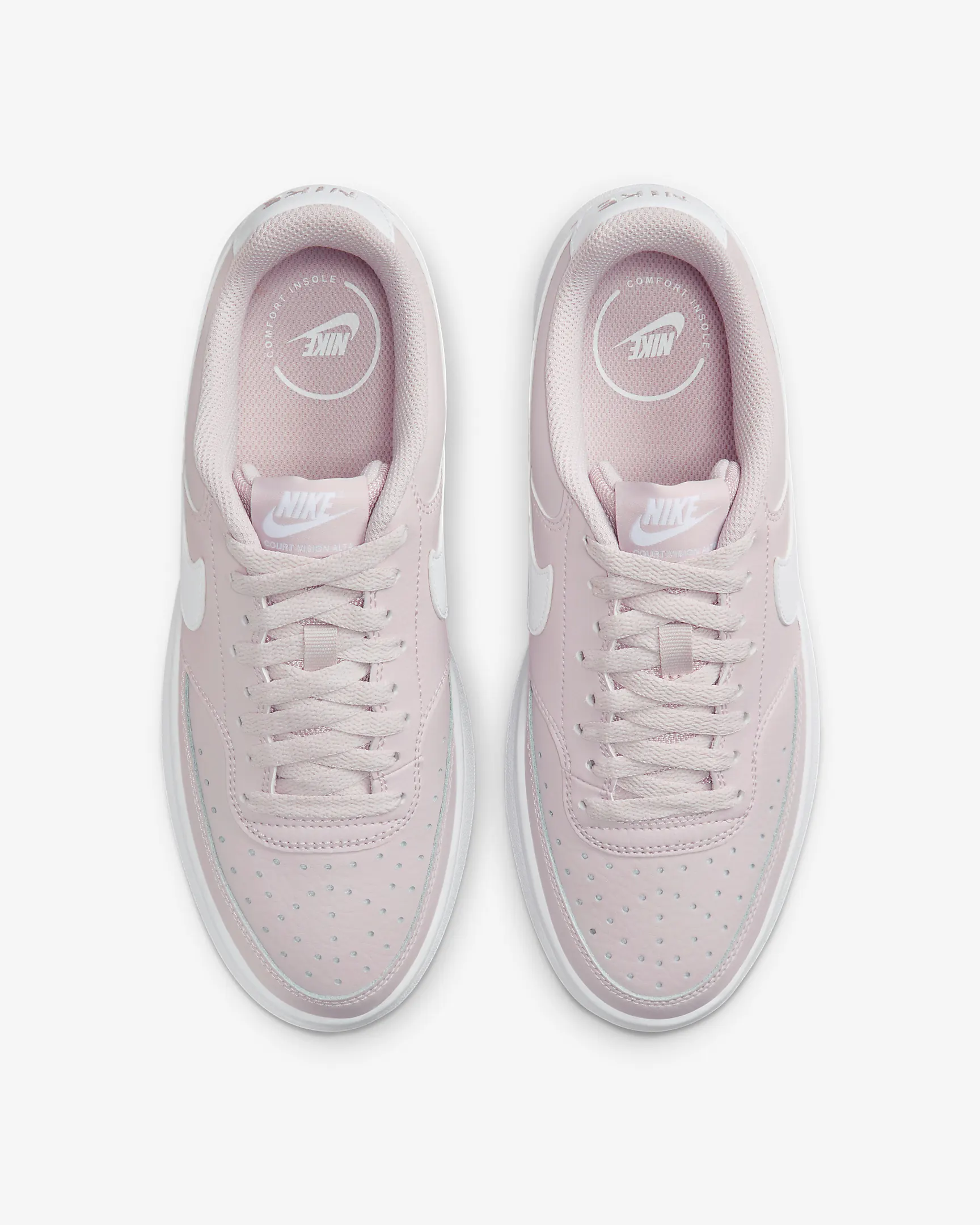 Nike Court Vision Alta Plateauschuhe Damen lila weiB meinsportline