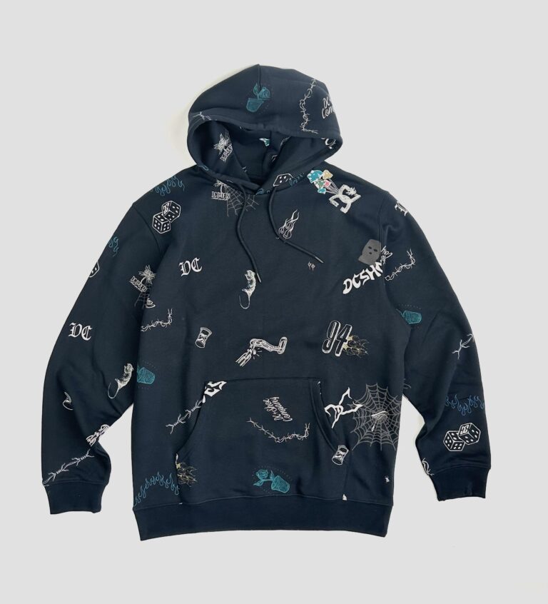 DC Shoes Scribble Kapuzen Pullover(schwarz)
