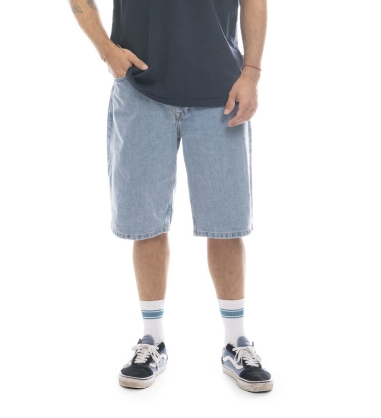 Homeboy X-Tra Baggy Loose Fit Jeans Short Hose (blau)