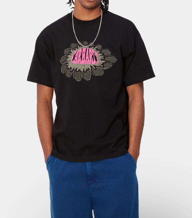 Carhartt Wip Pixel Flower T-Shirt gr.M (schwarz)