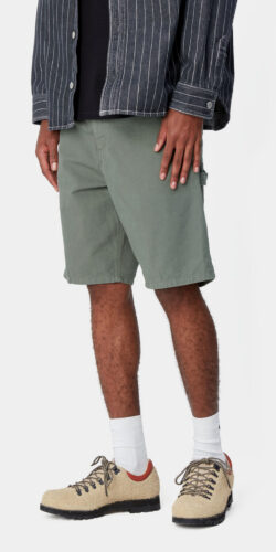 Carhartt Wip Single Knee Short Hose Garment Dyed Park (grün)