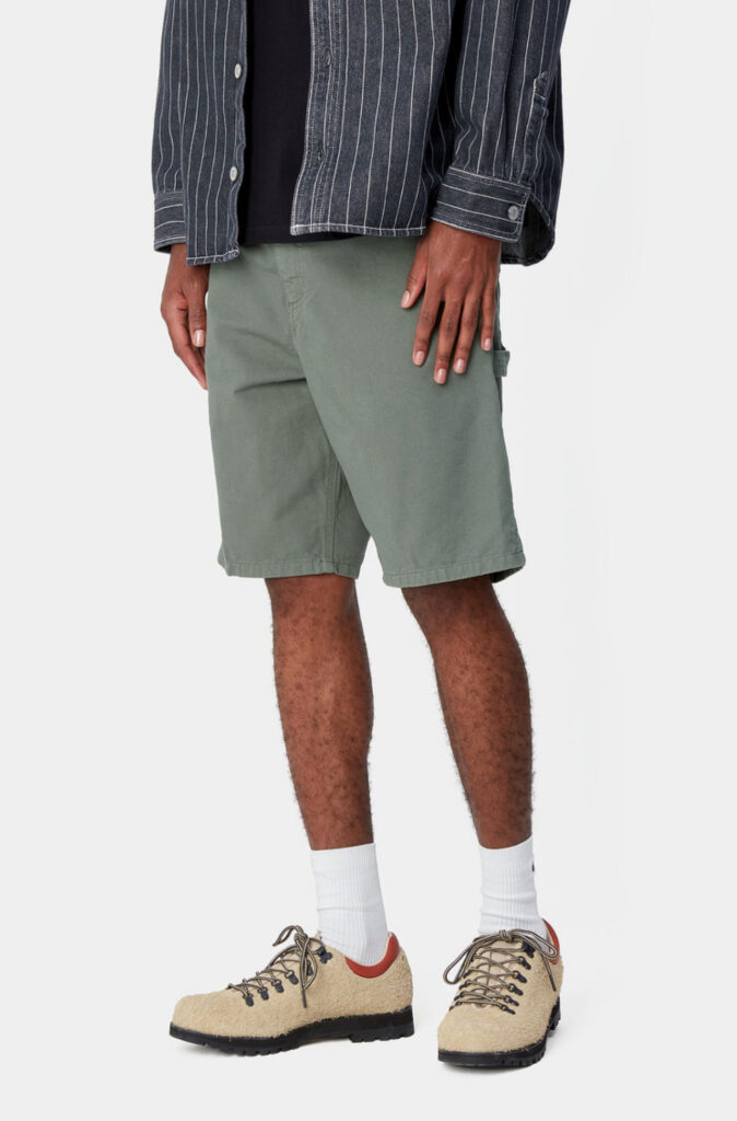 Carhartt Wip Single Knee Short Hose Garment Dyed Park (grün)