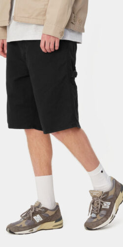 Carhartt Wip Single Knee Short Hose Garment Dyed (schwarz)