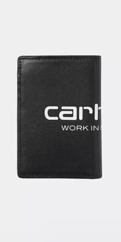 Carhartt Wip Vegas Vertical Leder Wallet (schwarz)