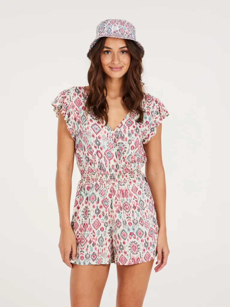 Protest Toska Jumpsuit Damen Dress (weiß/rot)