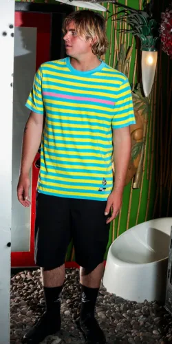 Volcom x Peter Schroff Clearwater T-shirt (gelb/blau)