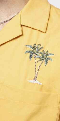 Kaotiko Palm Safari Shirt Hemd (gelb)