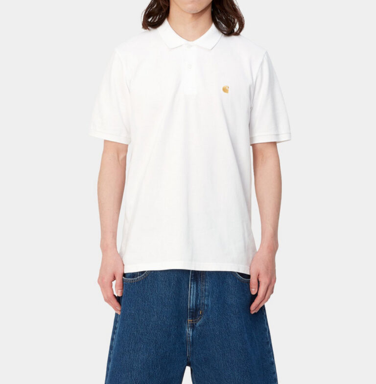 Carhartt Wip Chase Piqué Polo Shirt (weiß)
