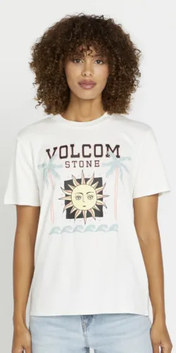 Volcom Lock It Up Damen T-Shirt (weiß)