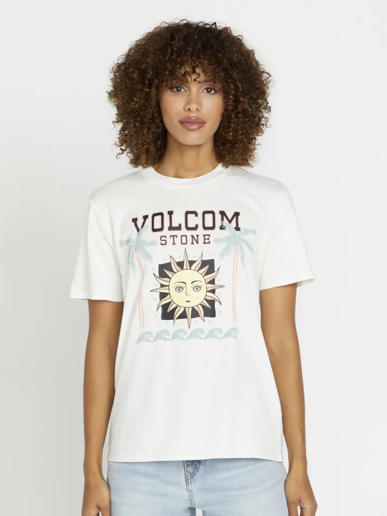 Volcom Lock It Up Damen T-Shirt (weiß)