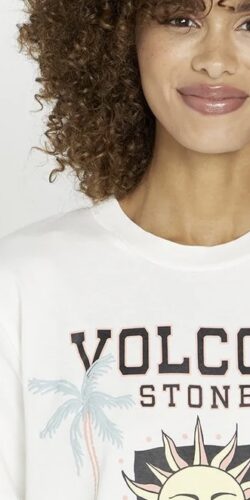Volcom Lock It Up Damen T-Shirt (weiß)