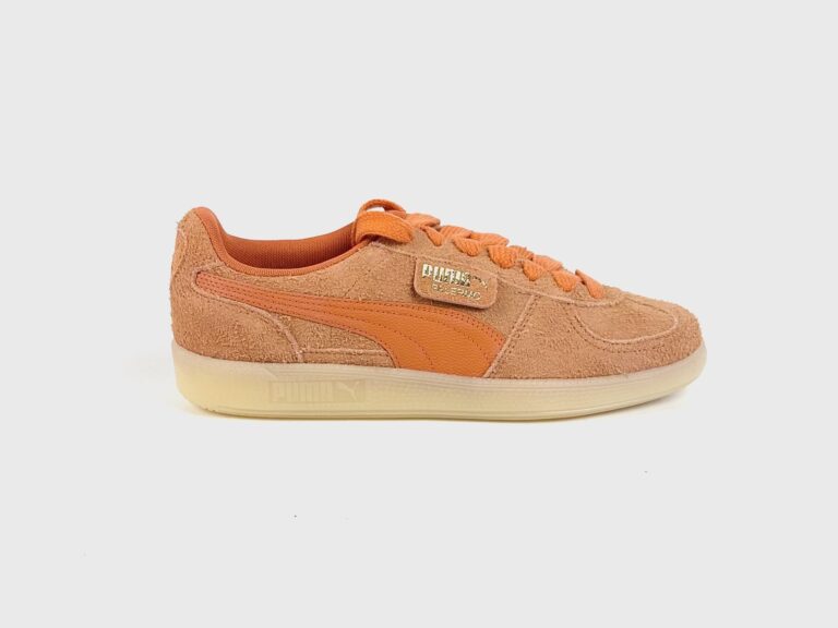 Puma Palermo Hairy Suede Sneaker (orange)