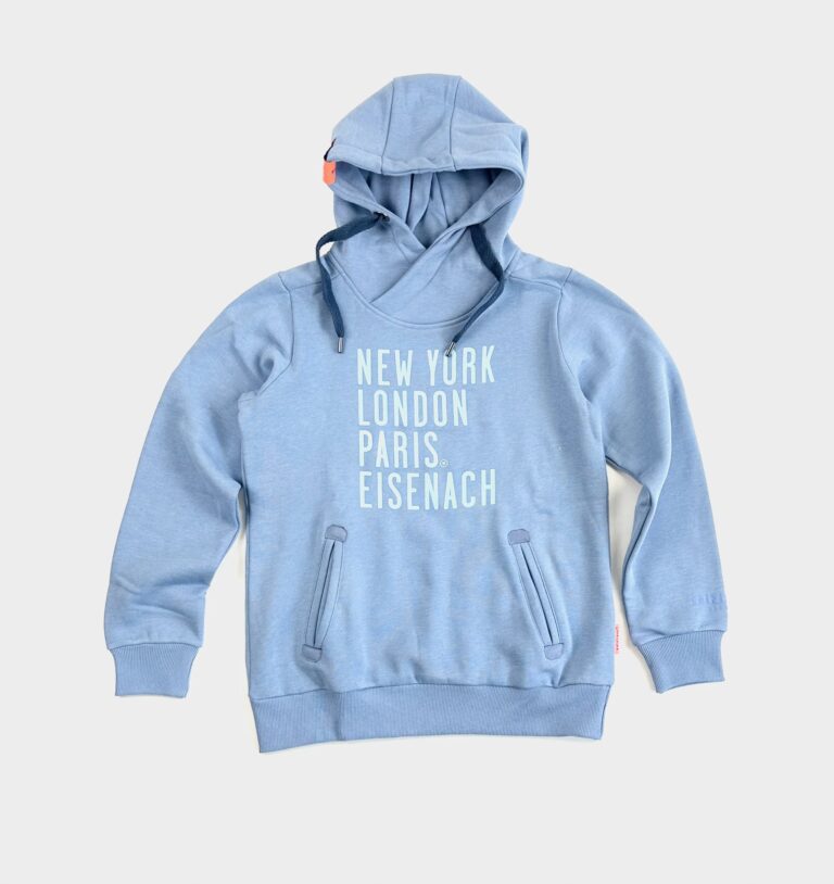 Salzhaut x Eisenach Unisex Kapuzen Pullover Ice Blue (blau)