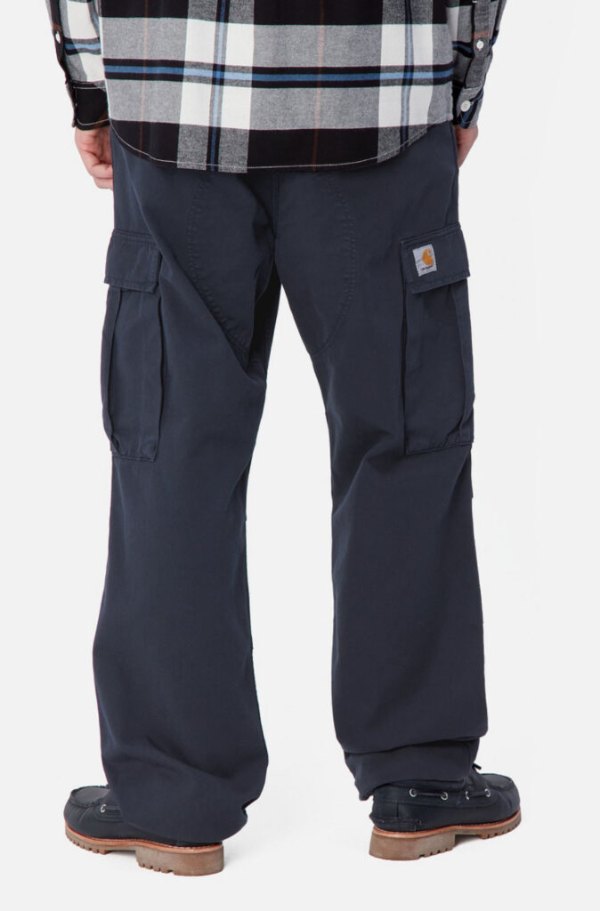 Carhartt Wip Regular Cargo Moraga Twill Hose Garment Dyed Air Force Blue (blau)
