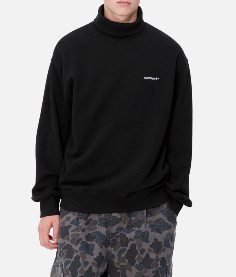 Carhartt Wip Script Mockneck Pullover (schwarz)