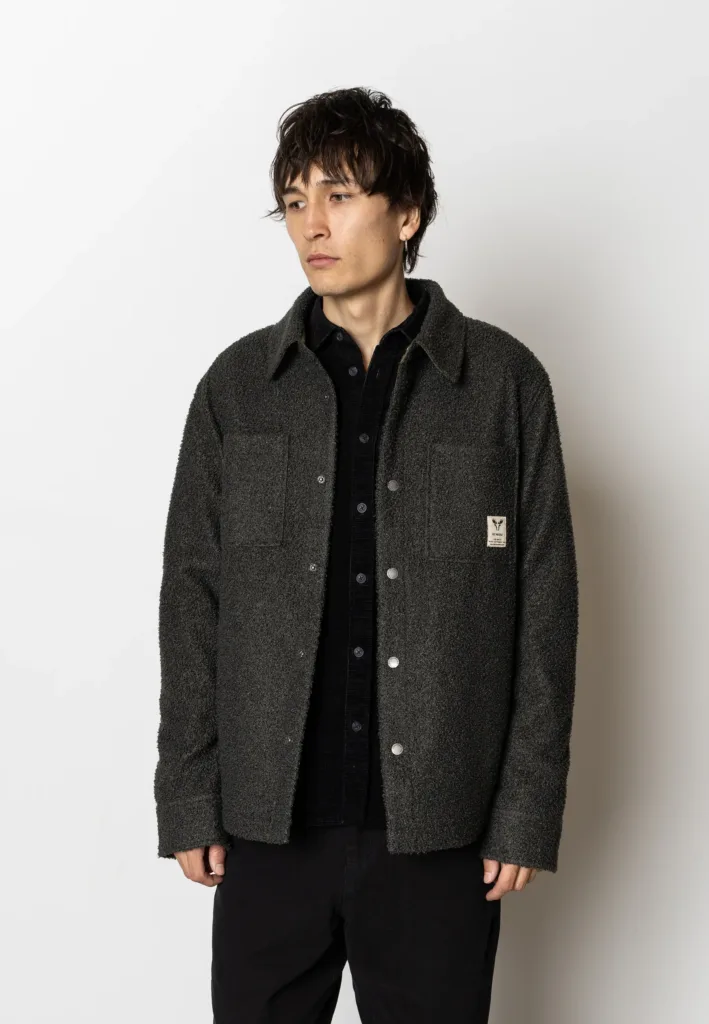 Fat Moose Ace Boucle Fleece Overshirt (grün)