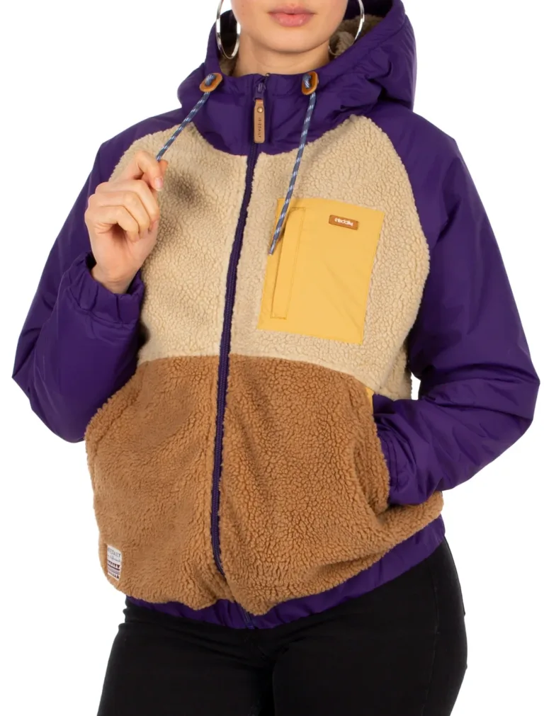 Iriedaily Arctikmix Damen Fleece Jacke (lila/braun)