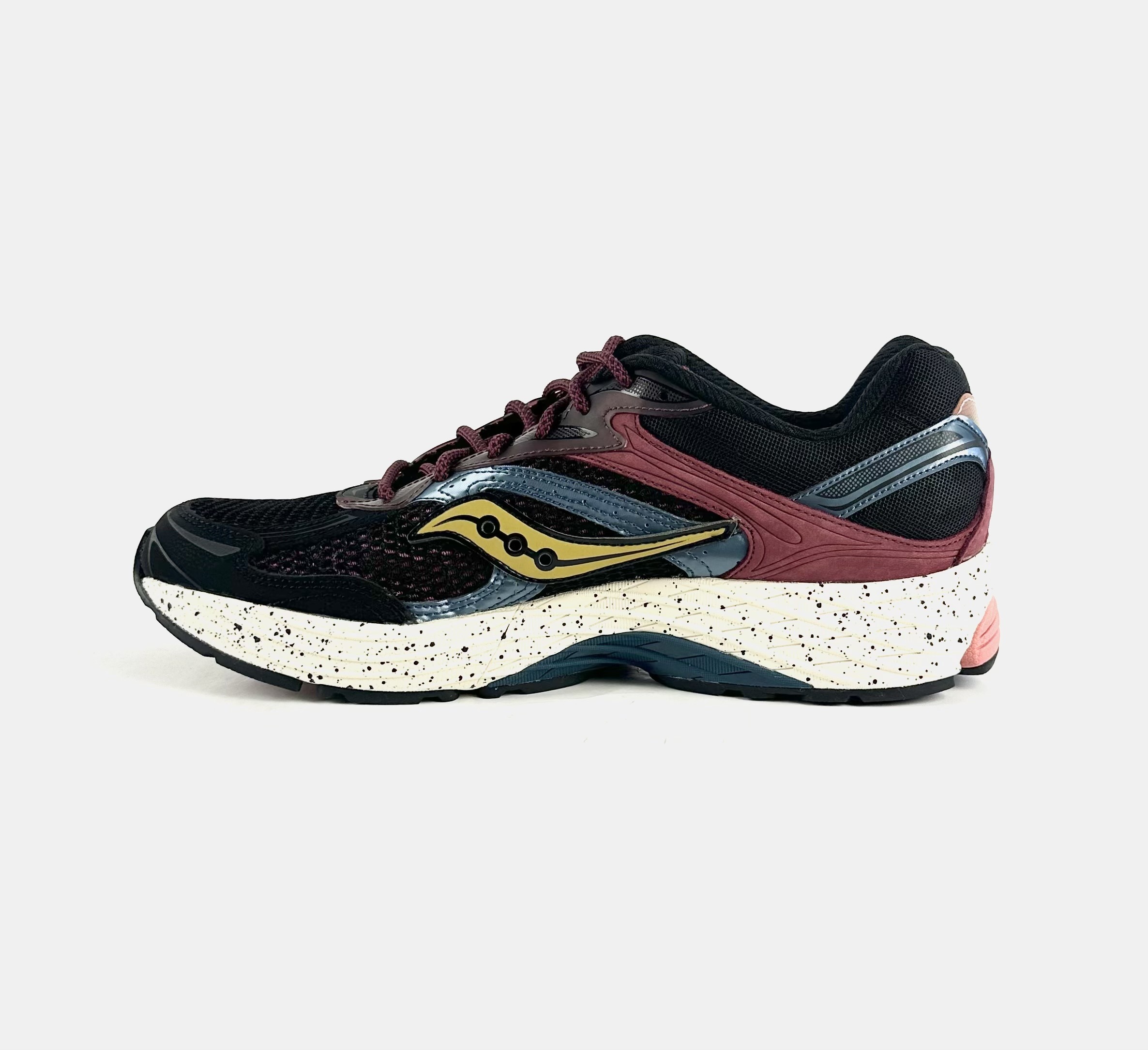 Saucony Progrid Omni 9 Multi Bariole Retro Sneaker schwarz rot meinsportline