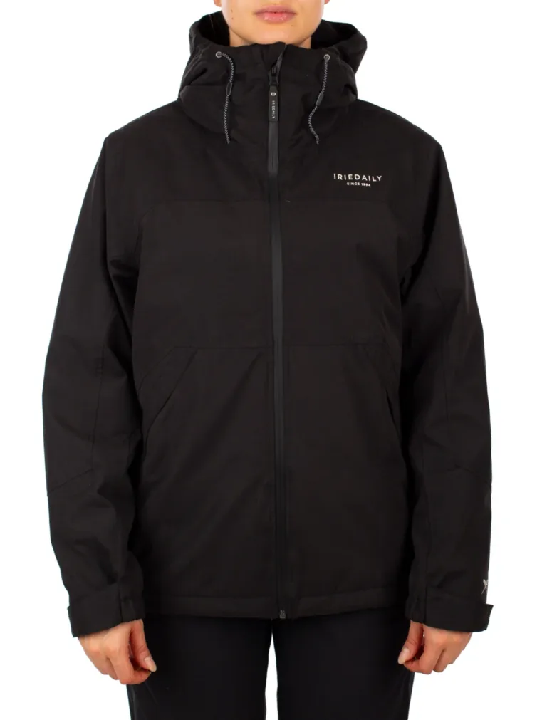 Iriedaily Kat Hooded Jacket Waterproof Damen Jacke (schwarz)
