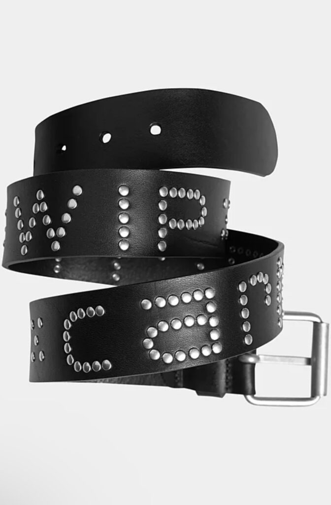 Carhartt Wip Script Studs Leder Nieten Gürtel gr.M (schwarz)