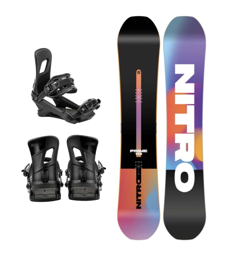 Nitro Snowboard Set Prime Chroma Wide 164cm Rambler Bindung (schwarz)