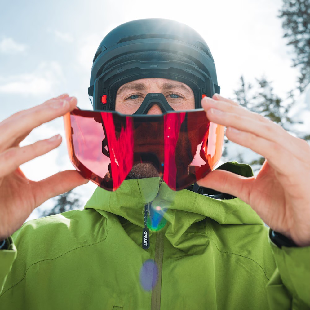 Oakley Line Miner Pro L Snowboard Brille Sapphire Iridium (schwarz 