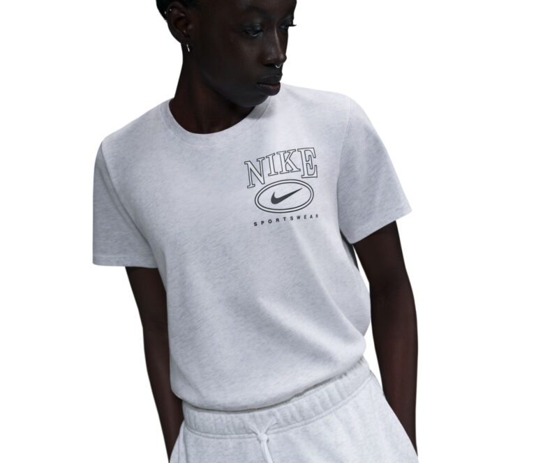 Nike Club Damen T-Shirt Birch Heather (grau)