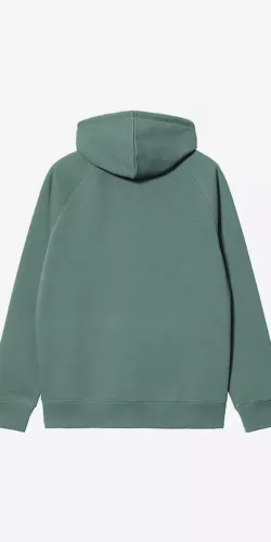 Carhartt Wip Chase Kapuzen Zip Pullover Silver Pine (grün)